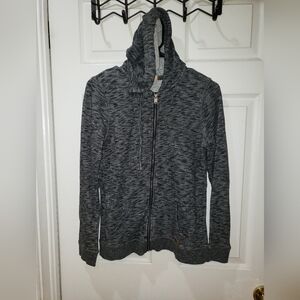 Roxy Woman's Charcoal Zip-Up Sweater Size 6